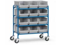 Fetra Hauptartikel 32941 Etagewagen Staal Poedercoating Laadvermogen (max.): 250 kg Stralend blauw (RAL 5007)