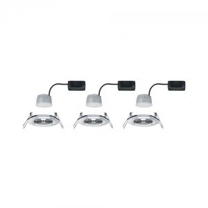 Paulmann Nova Inbouwlamp voor badkamer Set van 3 stuks LED LED 18 W IP44 Chroom (glanzend)