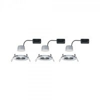 Paulmann Nova Inbouwlamp voor badkamer Set van 3 stuks LED LED 18 W IP44 Chroom (glanzend) - thumbnail