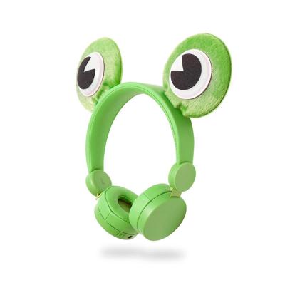 Bedrade Koptelefoon | 1,2 m Ronde Kabel | On-Ear | Afneembare Magnetische Oren | Freddy Frog | Groen