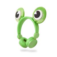 Bedrade Koptelefoon | 1,2 m Ronde Kabel | On-Ear | Afneembare Magnetische Oren | Freddy Frog | Groen
