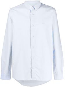 A.P.C. chemise boutonnée à logo brodé - Bleu