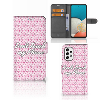 Samsung Galaxy A53 Portemonnee Hoesje Flowers Pink DTMP