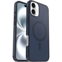 OtterBox Symmetry Series Clear MagSafe doorzichtige hoes voor iPhone 16 Plus, schokbestendig, valbestendig, dunne beschermende hoes, 3x getest volgens militaire standaard, Transparent/Blauw