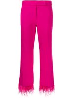 Michael Michael Kors pantalon court à ornement de plumes - Rose