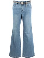 Michael Michael Kors belted bootcut jeans - Bleu