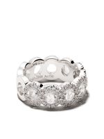 David Morris bague Rose Cut Half Eternity en or blanc 18ct - Argent