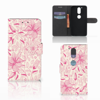 Motorola Moto G4 | G4 Plus Hoesje Pink Flowers