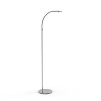 Steinhauer Led vloer leeslamp Turound 10w - 2200-4000K - 125cm RVS helder glas 2990ST