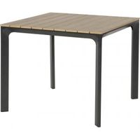 Arezzo tuintafel vierkant polywood