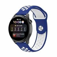 By Qubix - Sport Edition - Blauw + wit - Compatible met Xiaomi Redmi Watch 5 Active/Redmi Watch 5 Lite - Compatible Xiaomi bandje