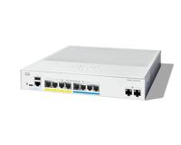 Cisco Catalyst 1300-8MGP-2X Managed Switch, 4 GE-poorten, 4 2.5GE poorten, PoE, 2 SFP+ 10GE poorten, beperkte levenslange bescherming (C1300-8MGP-2X)