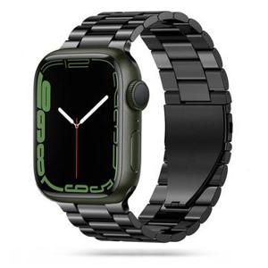 Apple Watch Ultra 2/Ultra/9/8/SE (2022)/7/SE/6/5/4/3/2/1 Tech-Protect Roestvrijstalen Band - 49mm/45mm/44mm/42mm - zwart