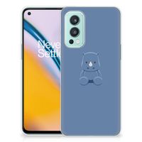 OnePlus Nord 2 5G Telefoonhoesje met Naam Baby Rhino - thumbnail