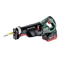 Metabo Accu-reciprozaag | SSEP 18 LTX BL MVT | 8,0 Ah LiHD accu (2 st) en ASC 145 supersnellader 602258810