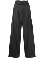 PINKO pantalon ample à taille-haute - Gris - thumbnail