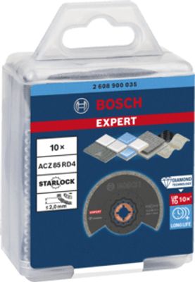 Bosch Accessories 2608900035 EXPERT Grout Segment Blade ACZ 85 RD4 Diamant Segmentzaagblad 10-delig 2 mm 10 stuk(s)