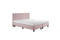 Beddenleeuw Boxspring Bed Nora - 80x200 - Incl. Hoofdbord + Matras - Oud roze