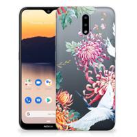 Nokia 2.3 TPU Hoesje Bird Flowers