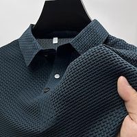 Voor heren POLO Shirt Golfshirt Casual Feestdagen Klassiek Korte mouw Modieus Basic Effen nappi Zomer Normale pasvorm Marine Zwart Wit Geel Groen Donkerblauw POLO Shirt Lightinthebox