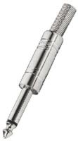 Monacor t-208 6,3 mm chroom aderconnector - verbindingsdraden (chroom)