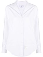 Thom Browne chemise à patch logo - Blanc