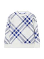 Burberry Kids sweat à col ras-de-cou - Blanc