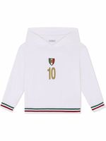 Dolce & Gabbana Kids hoodie à logo imprimé - Blanc