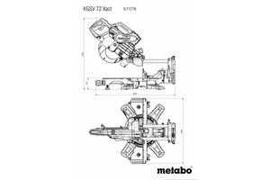 Metabo KGSV 72 Xact Kap-trekzaag 1500 W 216 mm 30 mm