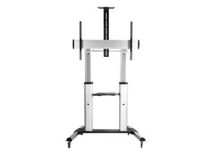 Equip 650605 100 Portable flat panel floor stand Aluminium flat panel vloer standaard