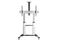 Equip 650605 100 Portable flat panel floor stand Aluminium flat panel vloer standaard - thumbnail