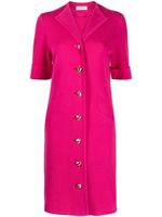 Saint Laurent Pre-Owned robe mi-longue à manches courtes - Rose - thumbnail