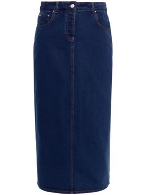 Claudie Pierlot Denim midi-rok - Blauw