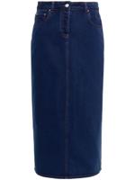 Claudie Pierlot Denim midi-rok - Blauw
