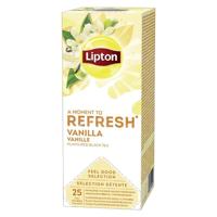 Lipton Vanille thee 25 x 1,5 g - verfrissingspakket met 25 zakjes - Lipton