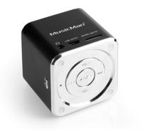 Mini-luidspreker Technaxx MusicMan Mini AUX, SD, USB Zwart - thumbnail