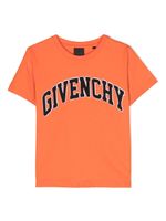 Givenchy Kids t-shirt en coton à logo appliqué - Orange - thumbnail