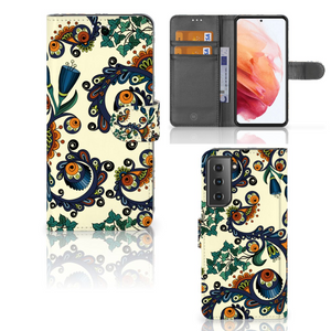 Wallet Case Samsung Galaxy S21 Barok Flower