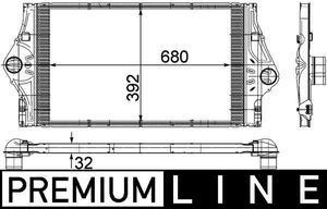 Intercooler, inlaatluchtkoeler CI59000P