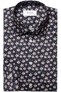 ETON Contemporary Fit Overhemd Marine, Bloemen