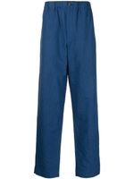 Kenzo pantalon droit à taille élastiquée - Bleu