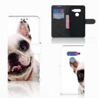 LG V40 Thinq Telefoonhoesje met Pasjes Franse Bulldog