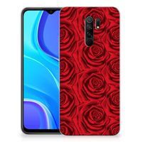 Xiaomi Redmi 9 TPU Case Red Roses