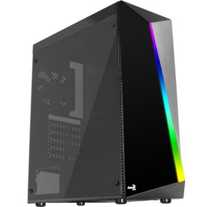 Aerocool Shard tower behuizing 2x USB-A 2.0, USB-A 3.2 (5 Gbit/s), 2x Audio, Window-kit