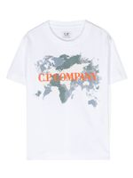 C.P. Company Kids t-shirt en coton à logo brodé - Blanc - thumbnail