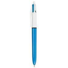 BIC 889969 balpen Zwart, Blauw, Groen, Rood Intrekbare balpen met klembevestiging 12 stuk(s)