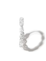 MARIA TASH boucle d'oreille en or blanc 18ct pavée de diamants - Argent