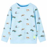 Kindertrui 92 gemêleerd lichtblauw, kinderkleding, trui voor kinderen, sweater voor kinderen, top voor kinderen, kinderen trui, katoenen sweater