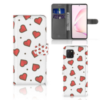 Samsung Note 10 Lite Telefoon Hoesje Hearts - thumbnail