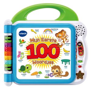 VTech Kinderboek Mijn Eerste 100 Woordjes blauw